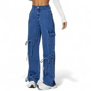 💰Wide Leg Jeans | Bow Detail | Cargos